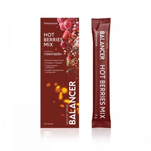 Напиток BALANCER HOT BERRIES MIX со вкусом &laquo;Глинтвейн&raquo;, 10 стиков